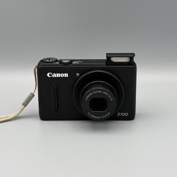 Canon PowerShot S100 Digital Camera | 12MP | Black - Picture 2 of 6